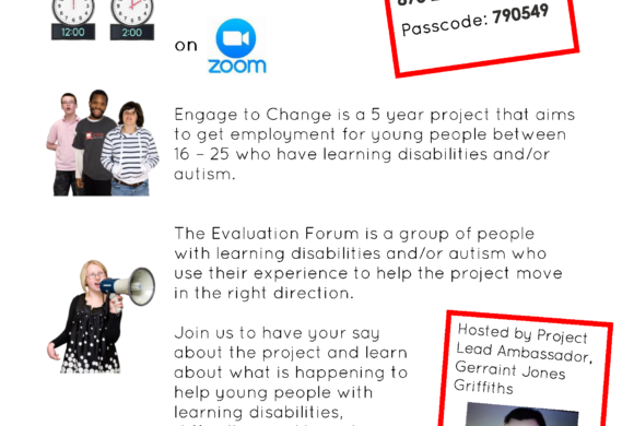 Flyer with information about the project evaluation event on 15 January 2021