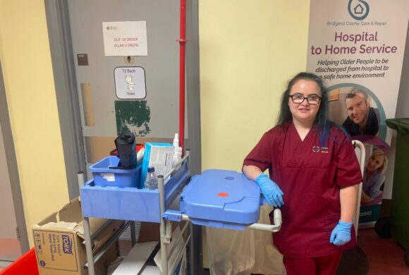 picture of a young girl working at a hospital